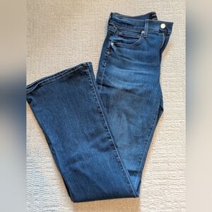 Veronica Beard Beverly Skinny Flare High Rise Rebel Blue Jeans